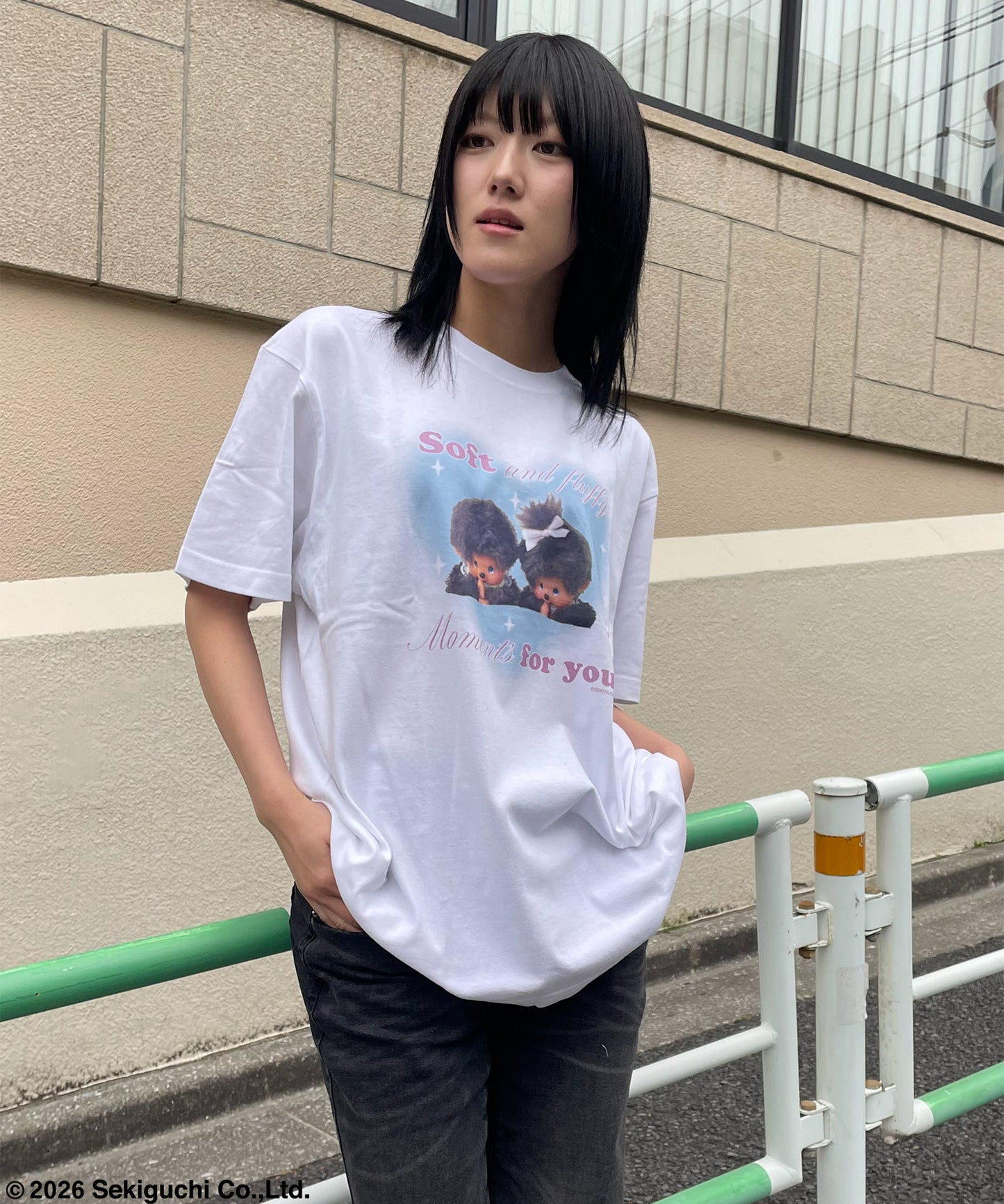 【MEN,WOMEN】モンチッチ デザインプリントTシャツ