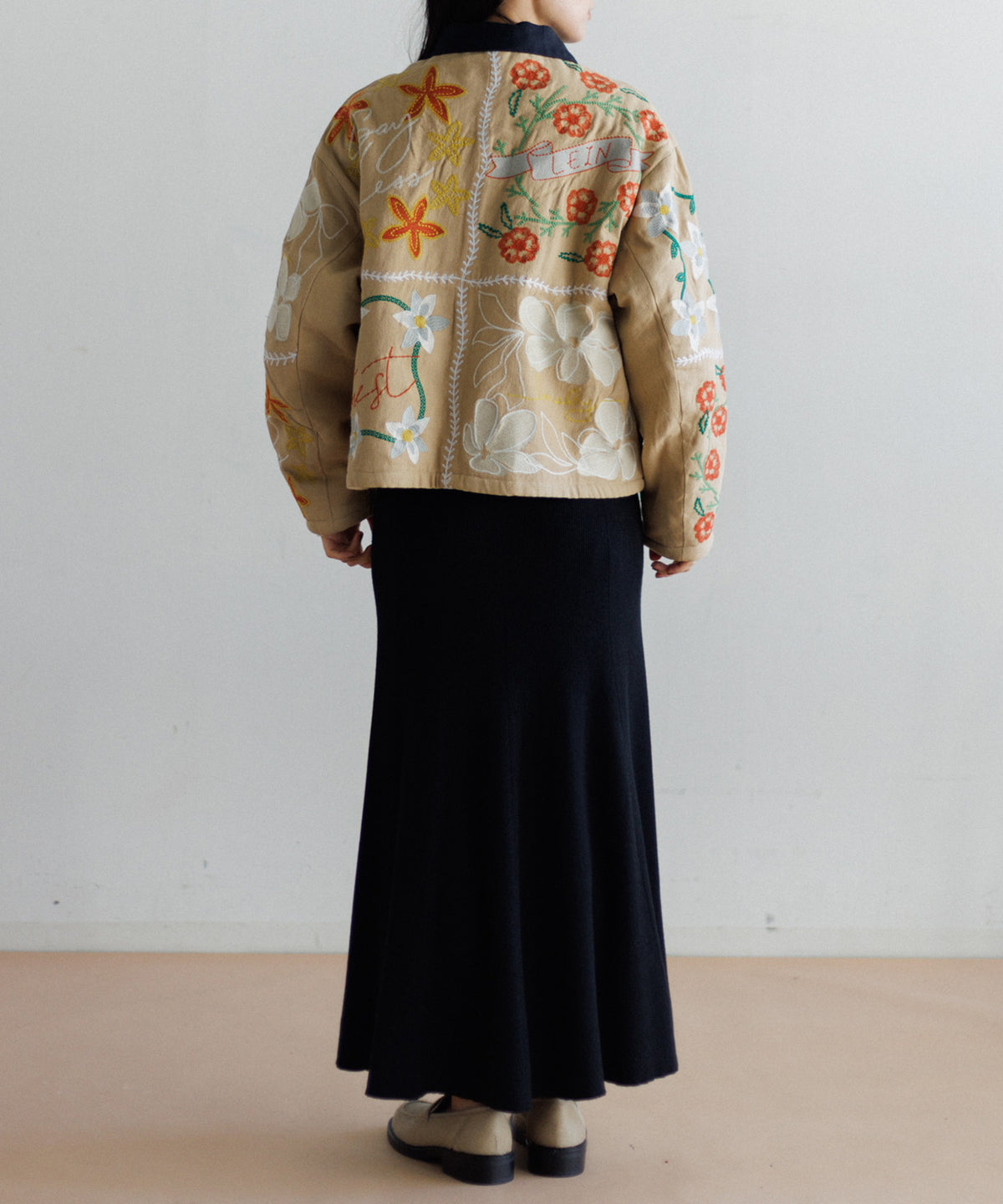 【MEN , WOMEN】LEIN ボアライナーパッチワーク刺繍ジャケット