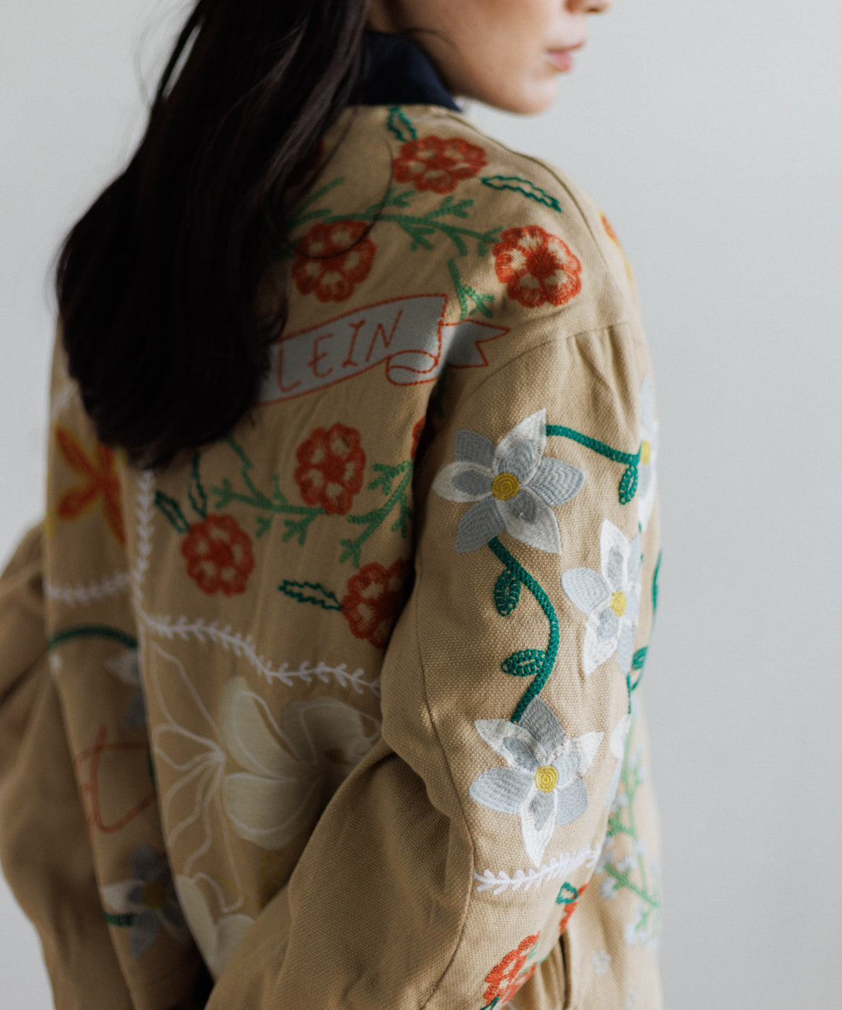 【MEN , WOMEN】LEIN ボアライナーパッチワーク刺繍ジャケット