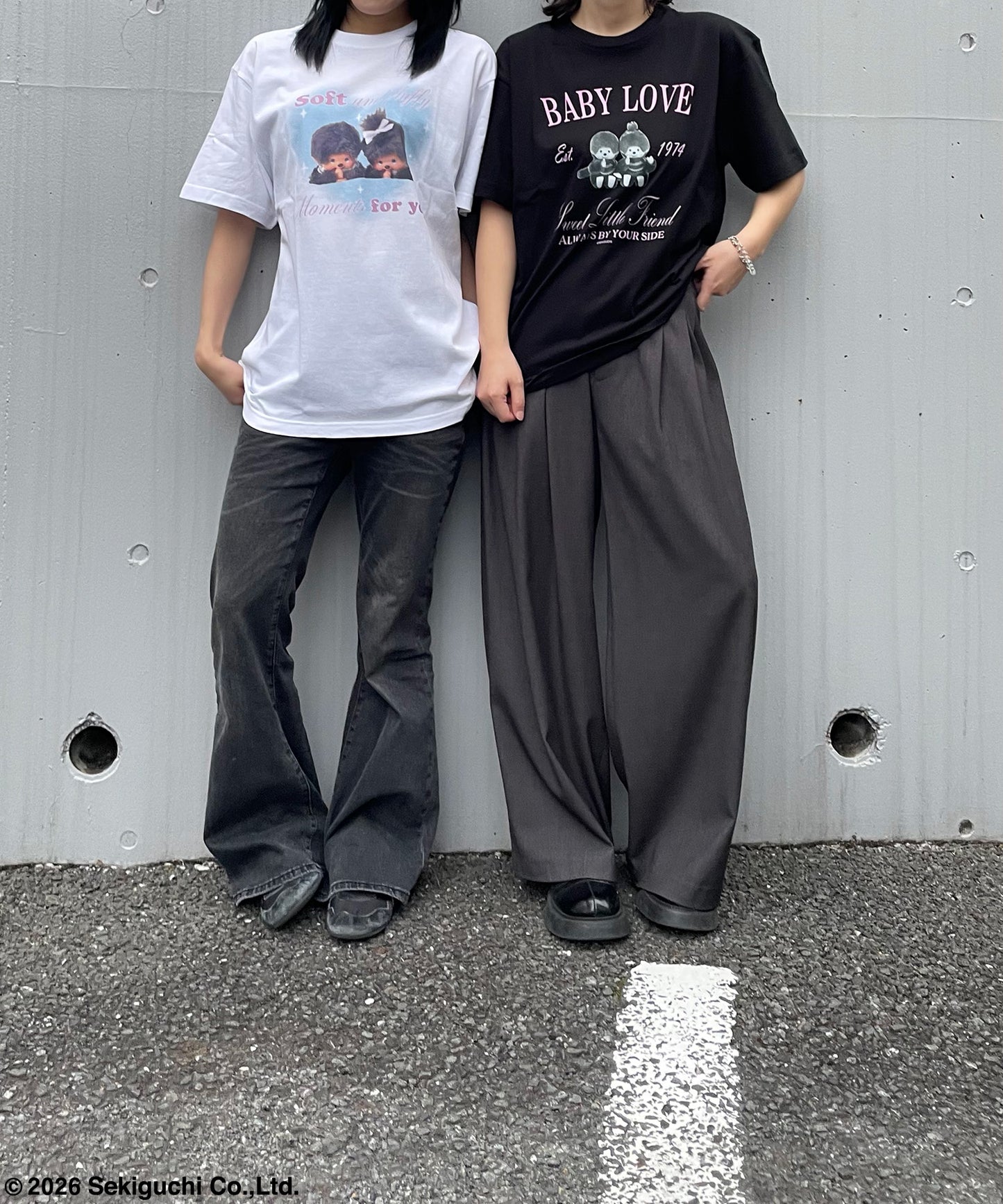 【MEN,WOMEN】モンチッチ デザインプリントTシャツ