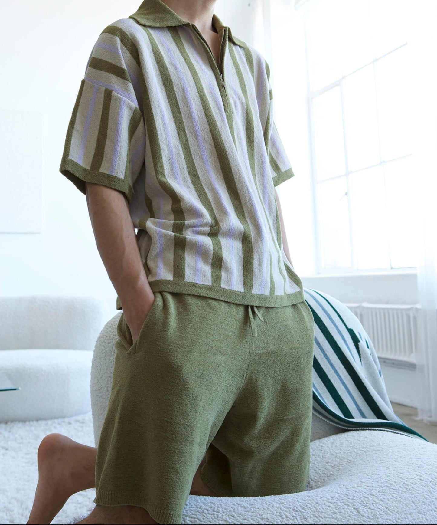【MEN , WOMEN】WDS x nestwell JAVOR < SEA Half Pants >