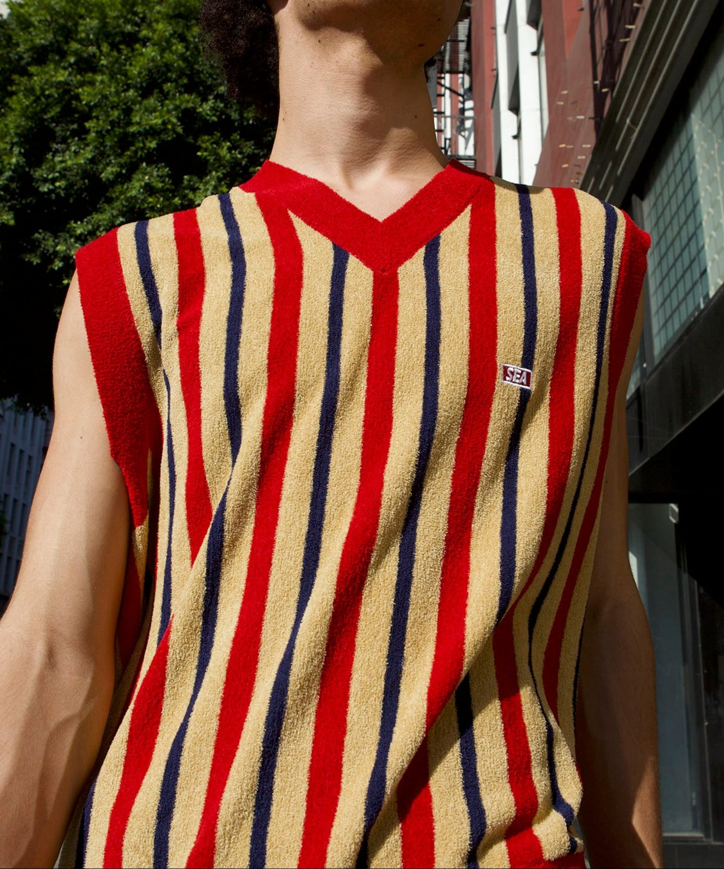 【MEN , WOMEN】WDS x nestwell NERVE ST < SEA Over Sized Vest ST >