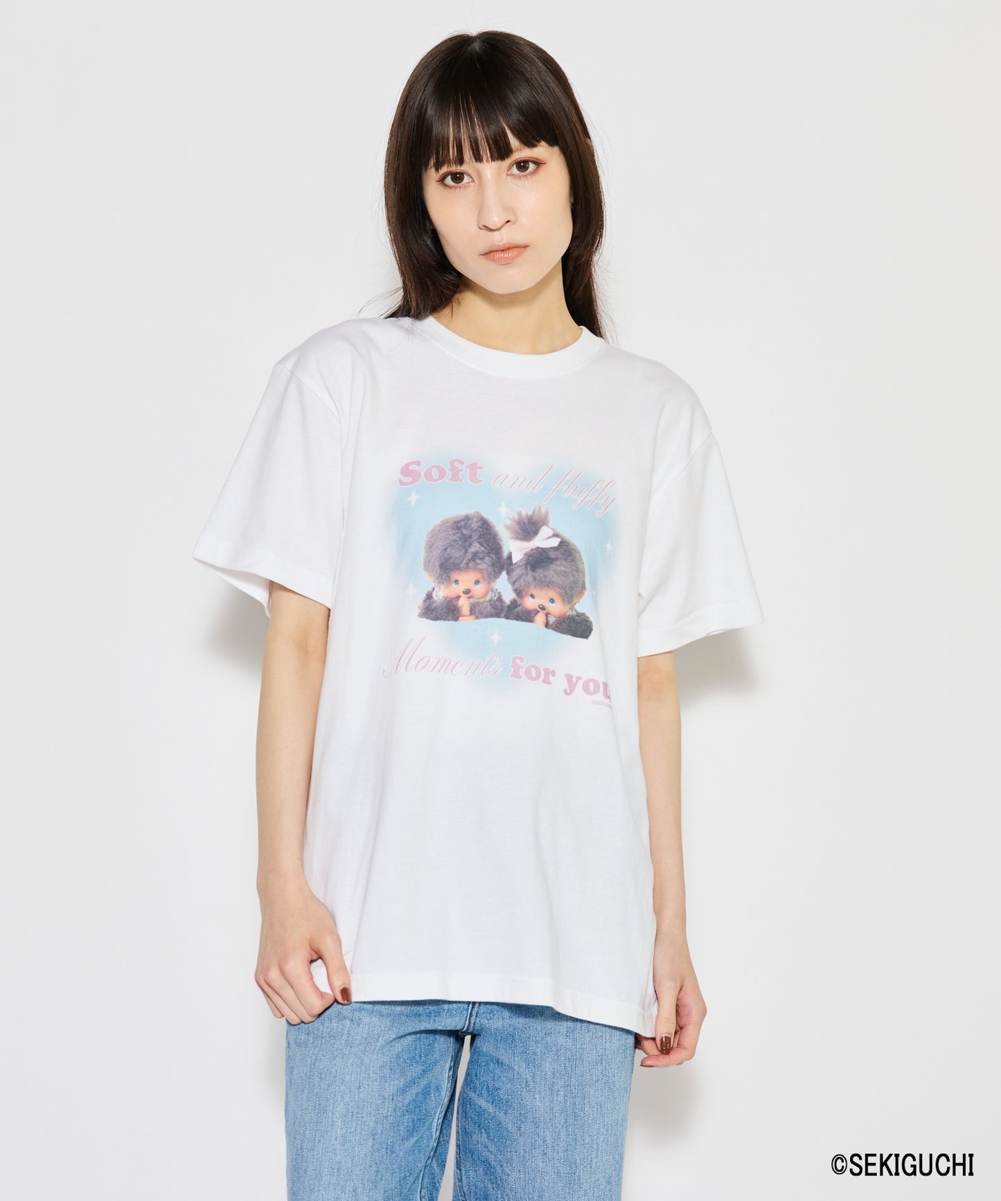 【MEN,WOMEN】モンチッチ デザインプリントTシャツ