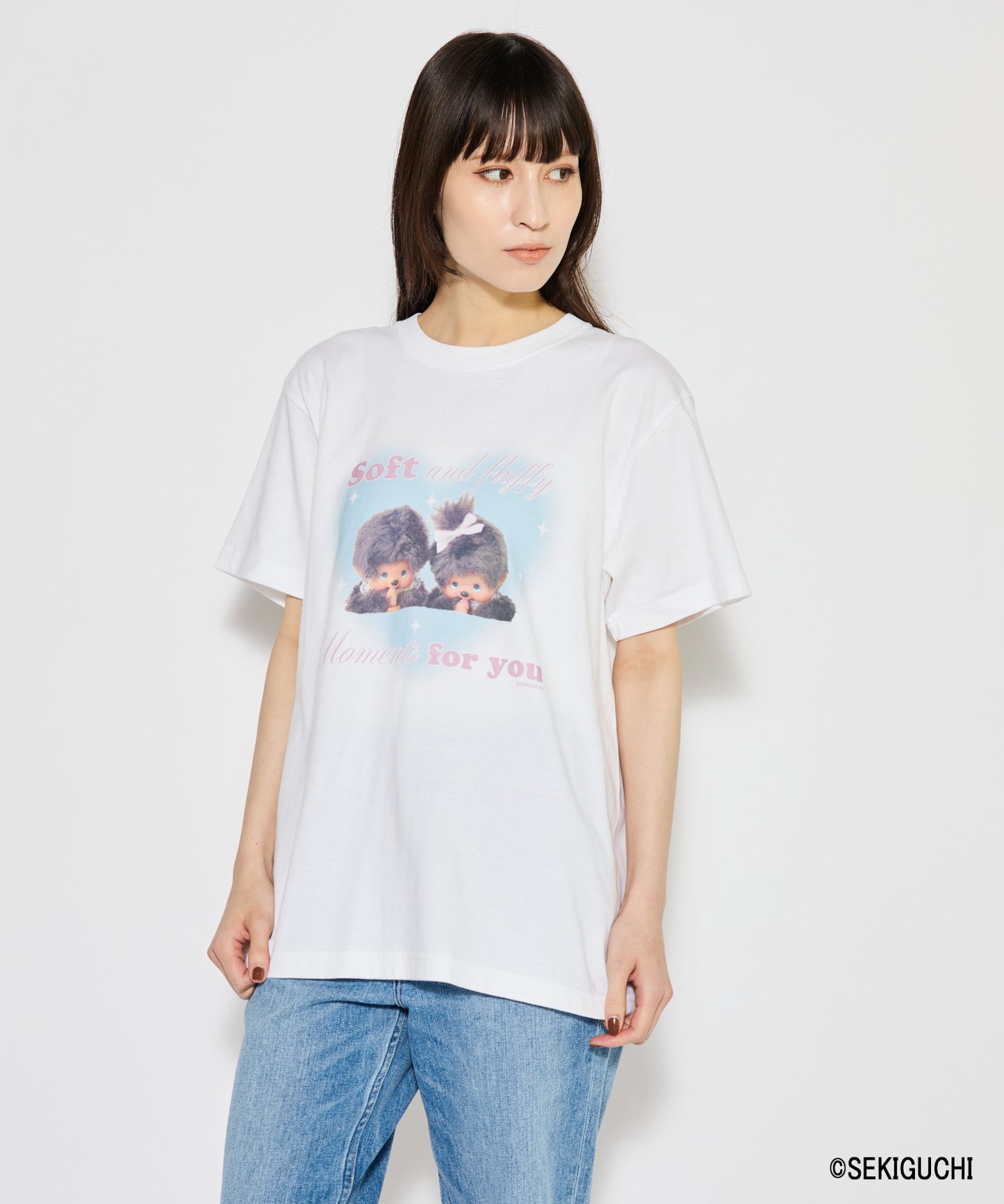 【MEN,WOMEN】モンチッチ デザインプリントTシャツ