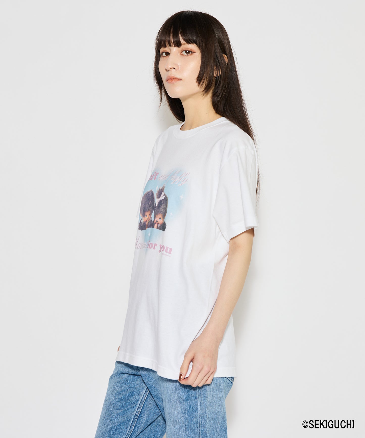 【MEN,WOMEN】モンチッチ デザインプリントTシャツ