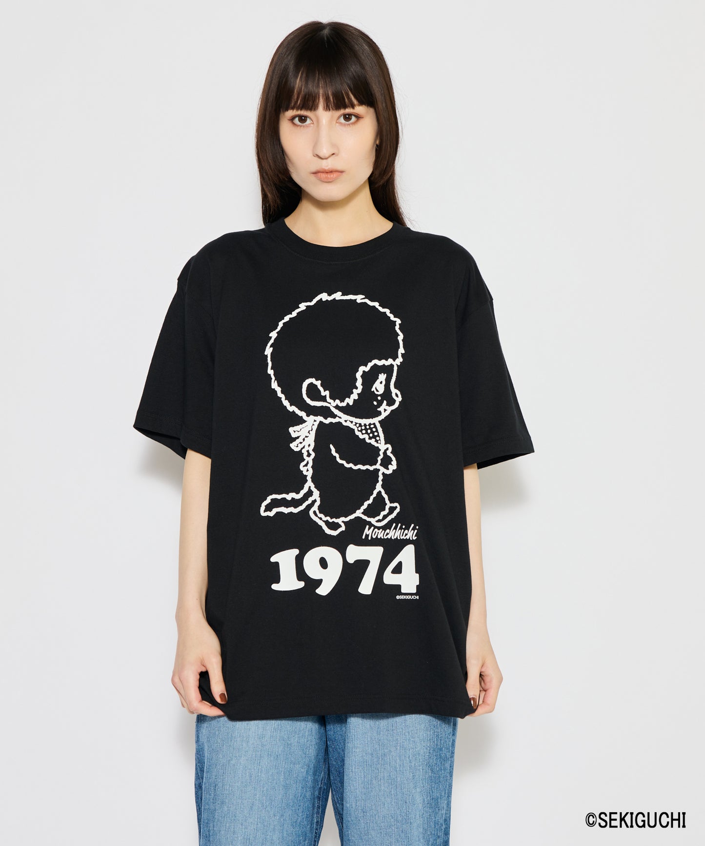 【MEN,WOMEN】モンチッチ シンプルプリントTシャツ