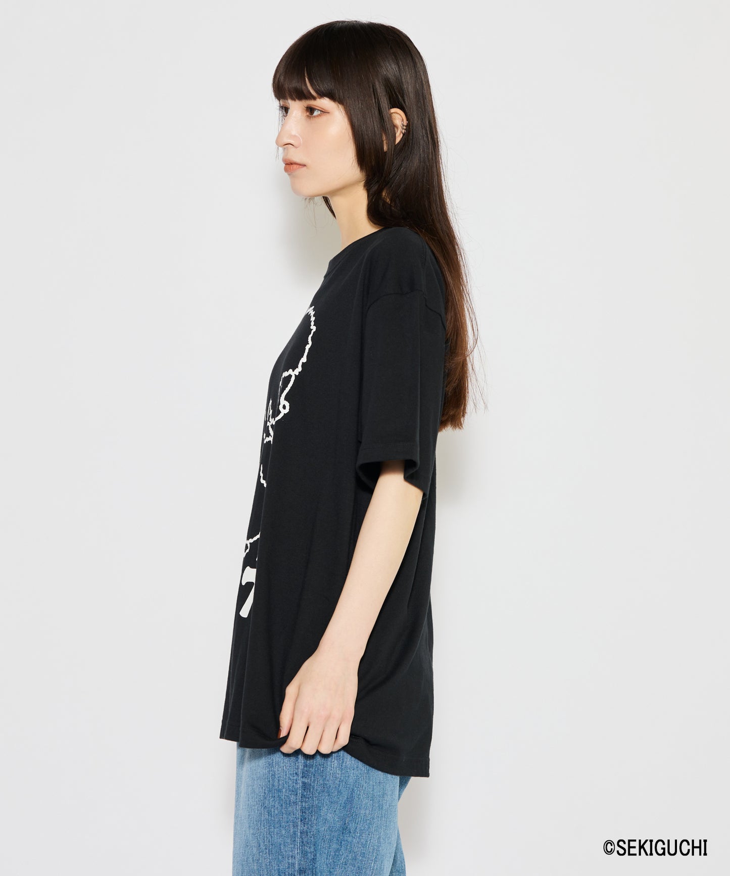 【MEN,WOMEN】モンチッチ シンプルプリントTシャツ