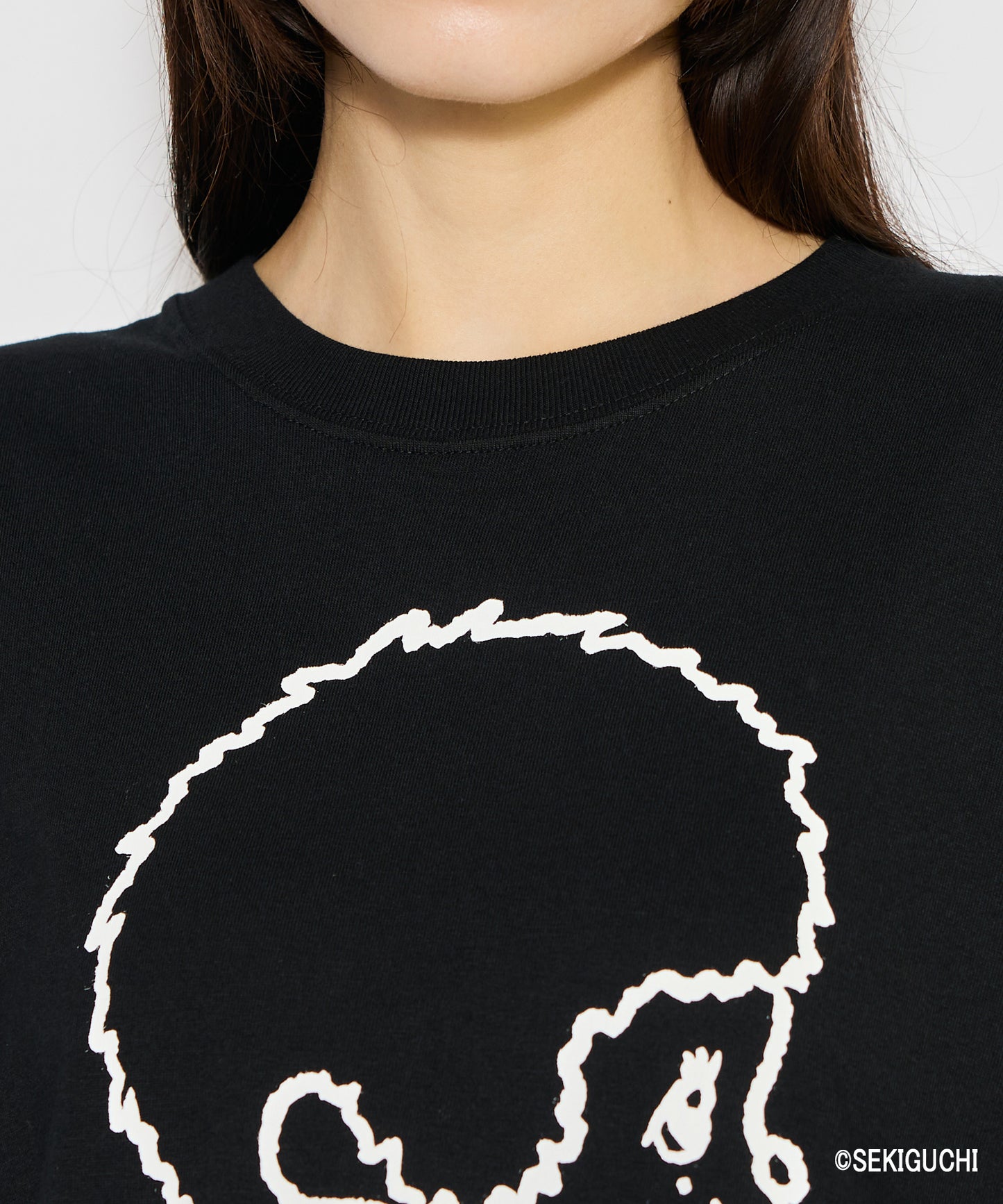 【MEN,WOMEN】モンチッチ シンプルプリントTシャツ