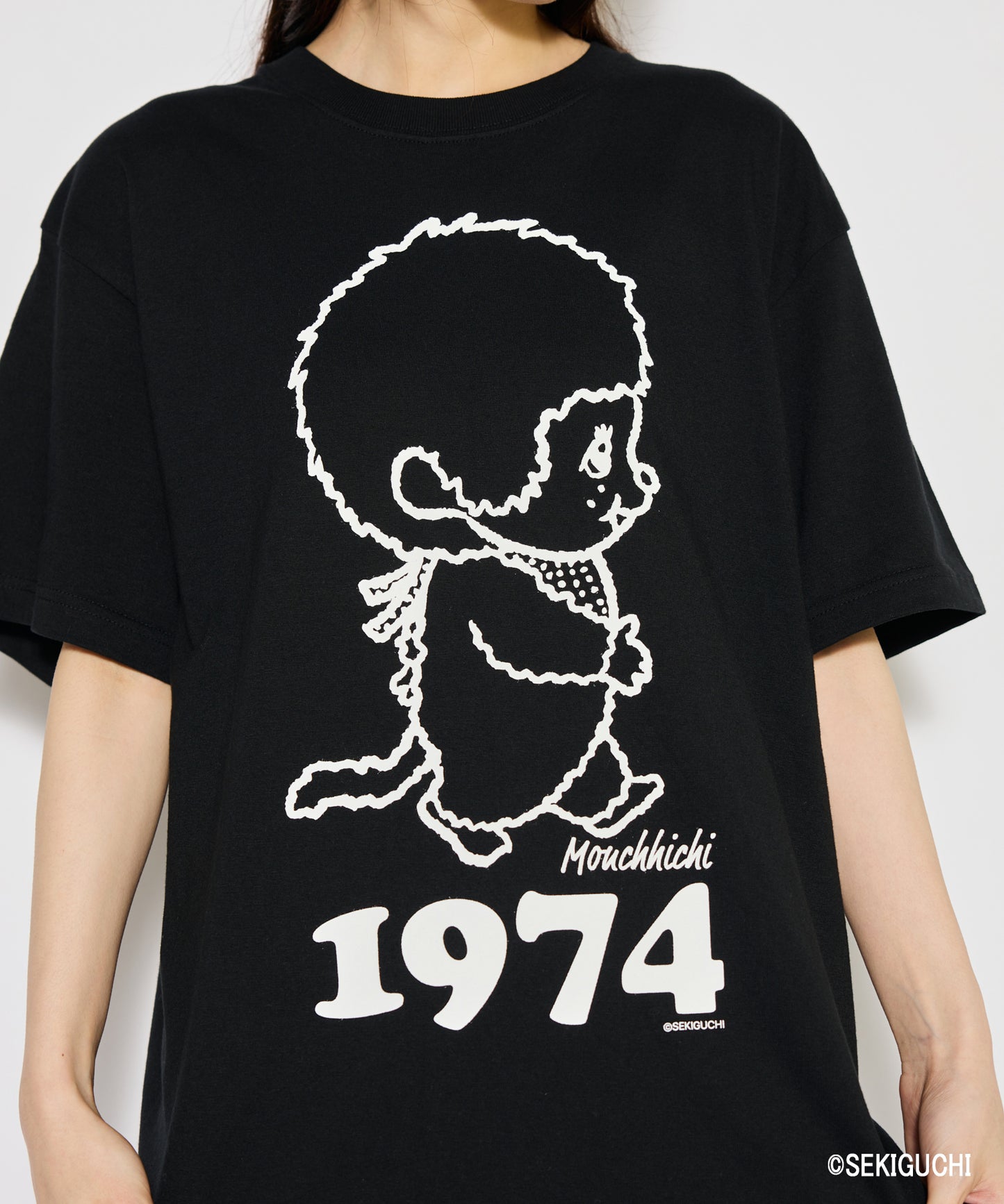 【MEN,WOMEN】モンチッチ シンプルプリントTシャツ
