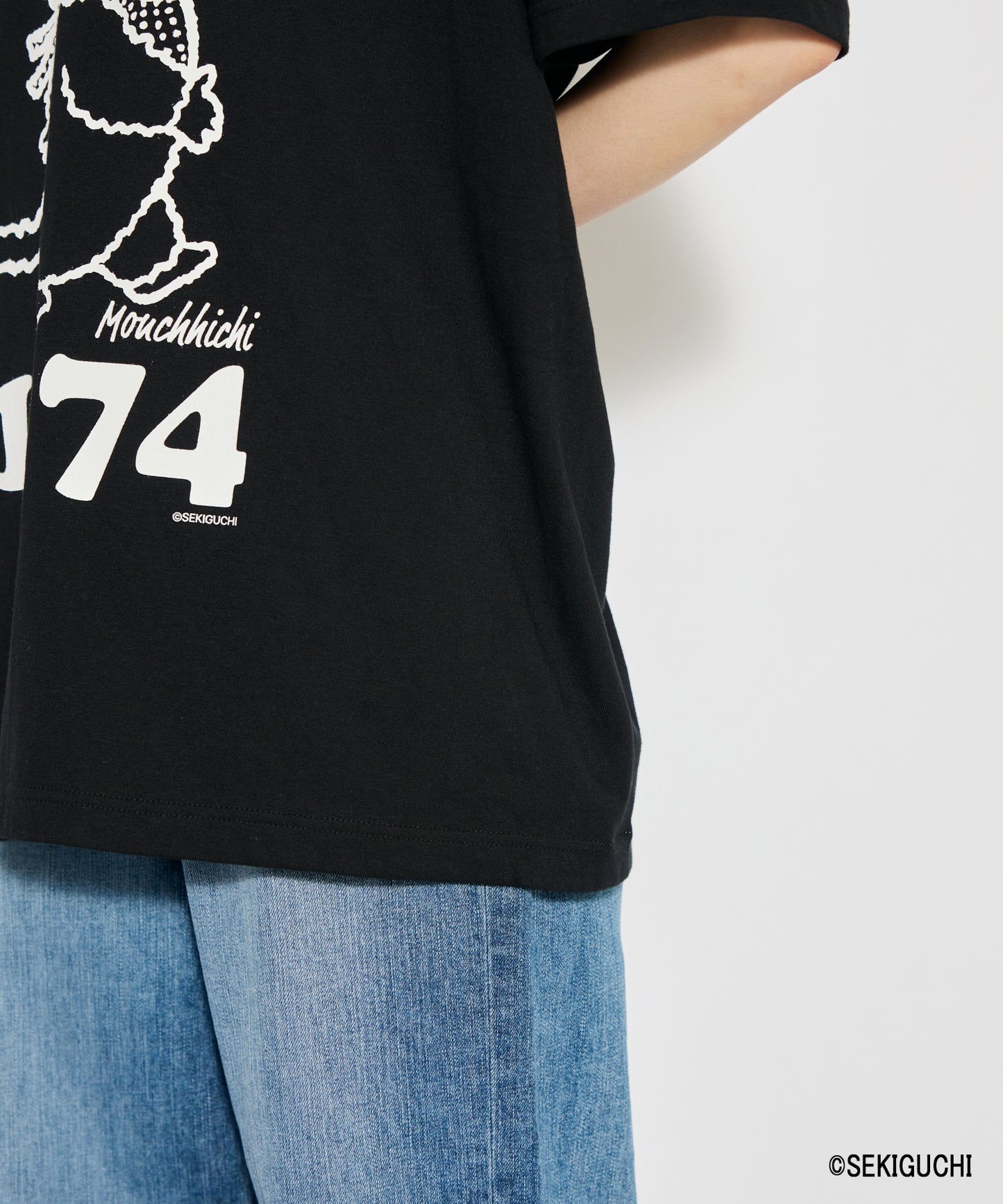 【MEN,WOMEN】モンチッチ シンプルプリントTシャツ