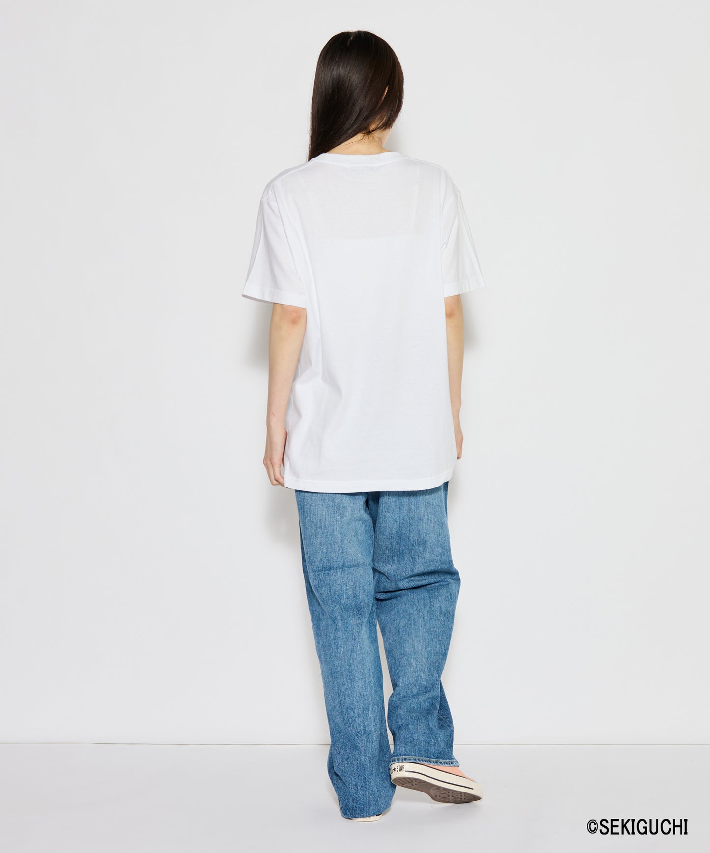 【MEN,WOMEN】モンチッチ ロゴプリントTシャツ