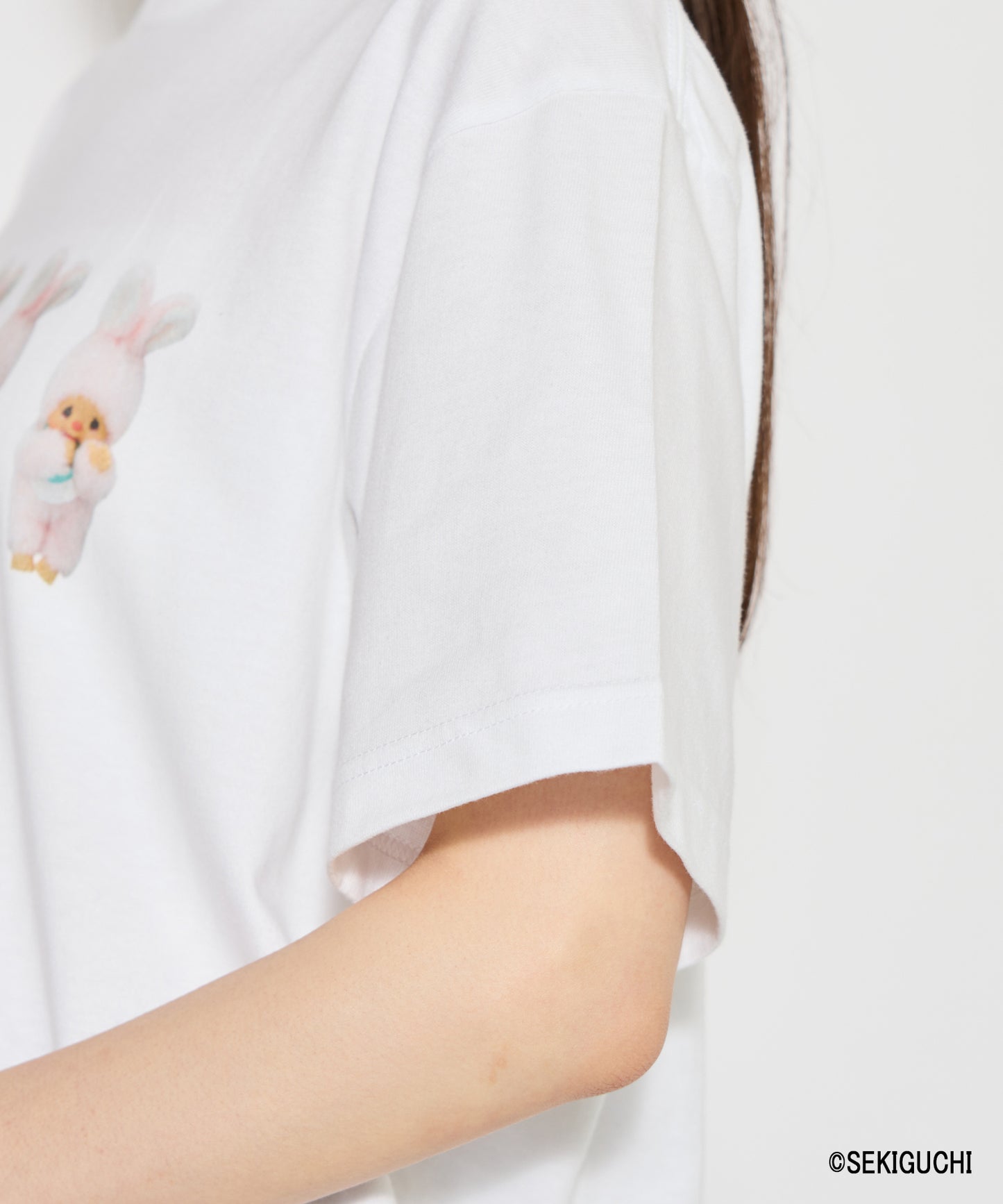 【MEN,WOMEN】モンチッチ ロゴプリントTシャツ
