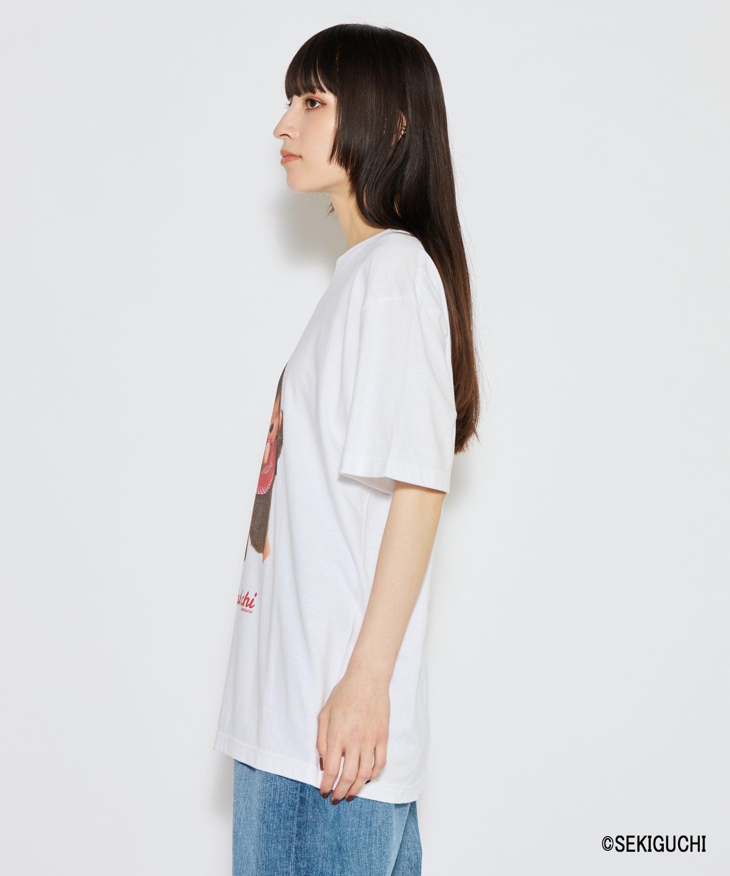 【MEN,WOMEN】モンチッチ BIGプリントTシャツ
