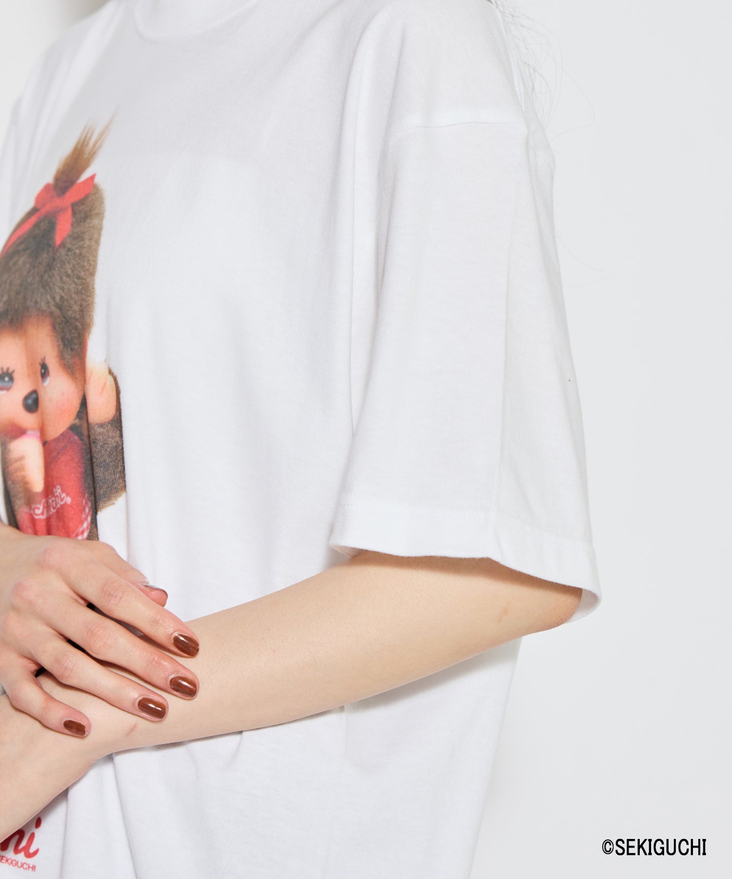 【MEN,WOMEN】モンチッチ BIGプリントTシャツ
