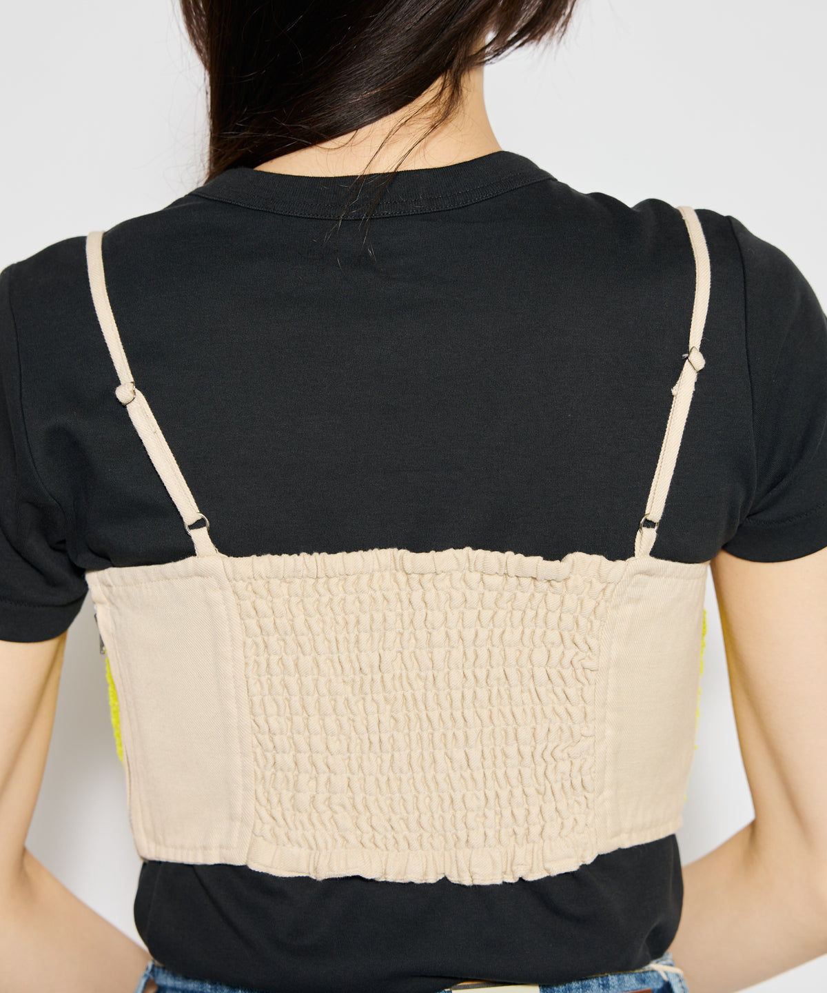 【WOMEN】LEIN リングヤーンアリ刺繍ビスチェ
