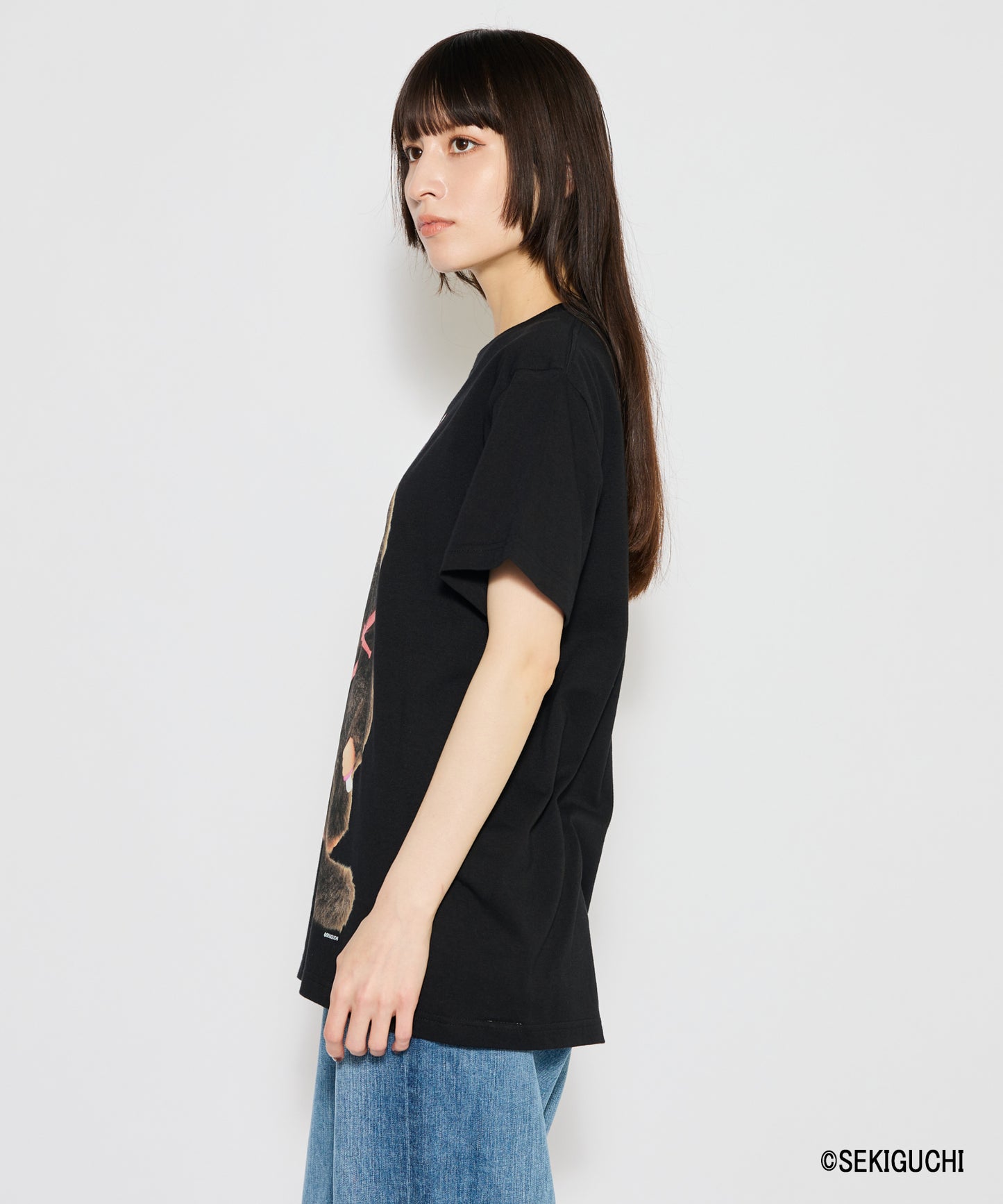 【MEN,WOMEN】モンチッチ BIGプリントTシャツ
