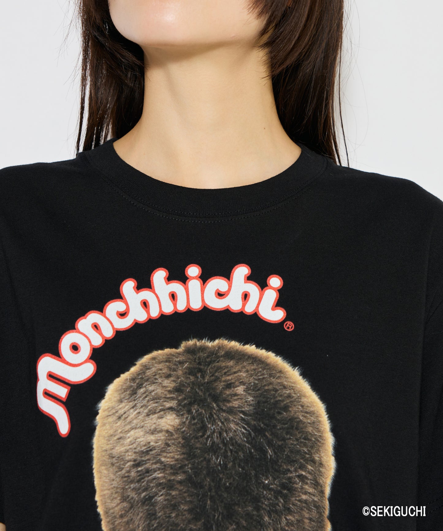 【MEN,WOMEN】モンチッチ BIGプリントTシャツ