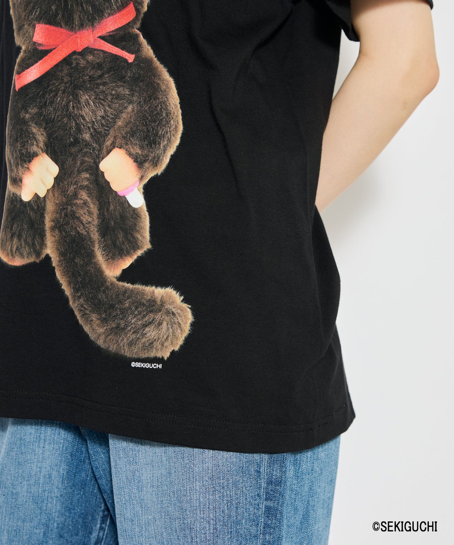 【MEN,WOMEN】モンチッチ BIGプリントTシャツ