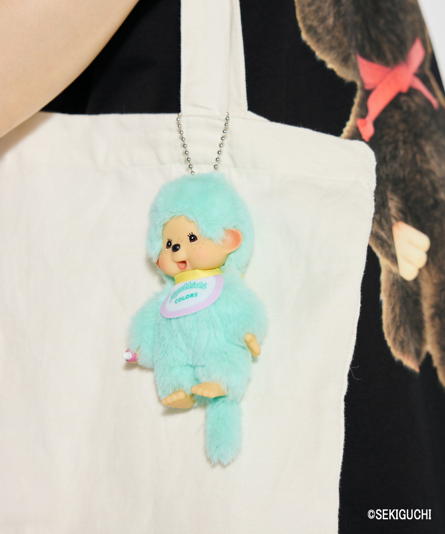 【MEN,WOMEN】Monchhichi / COLORS キーチェーン ミントグリーン