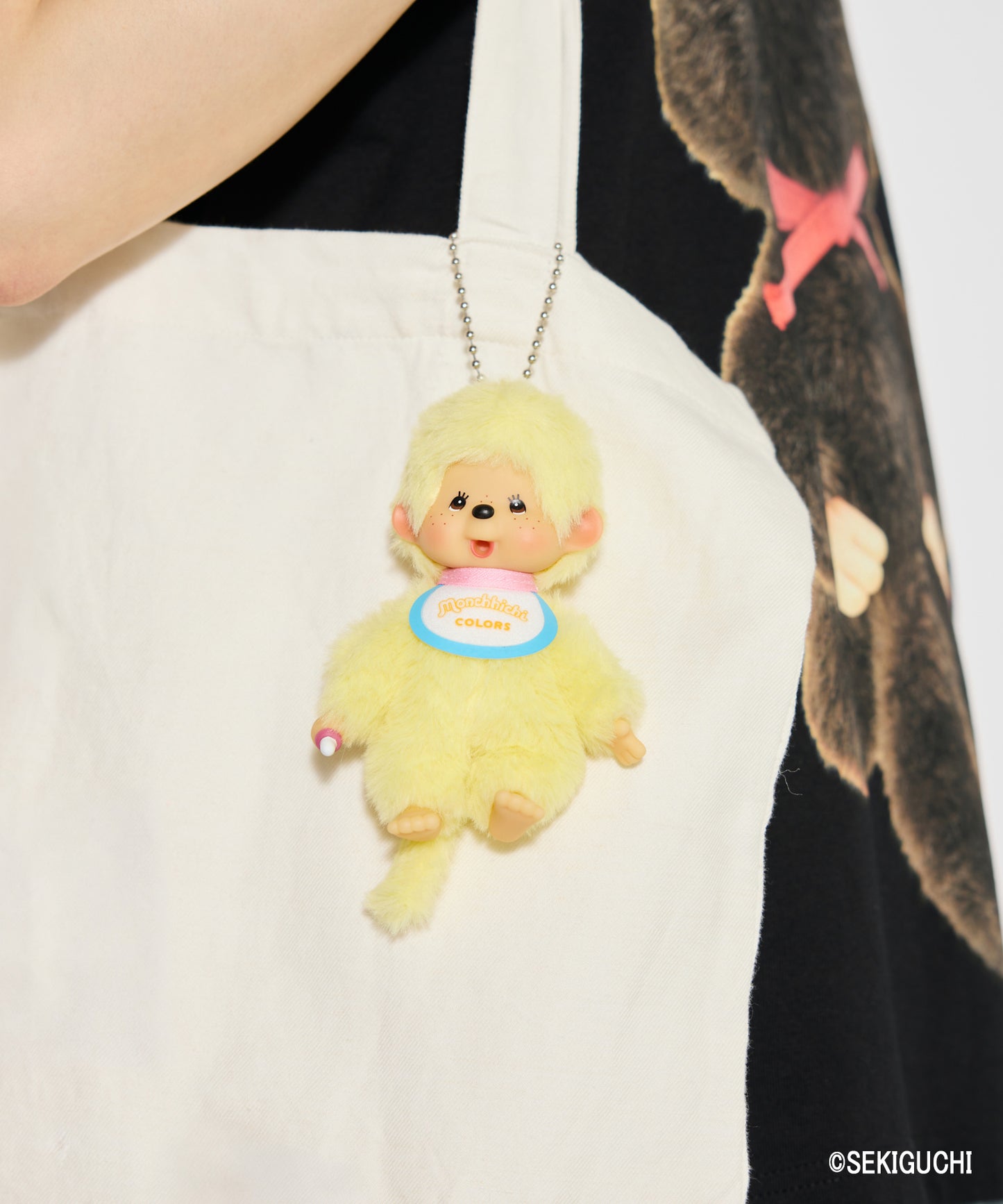 【MEN,WOMEN】Monchhichi / COLORS キーチェーン イエロ―