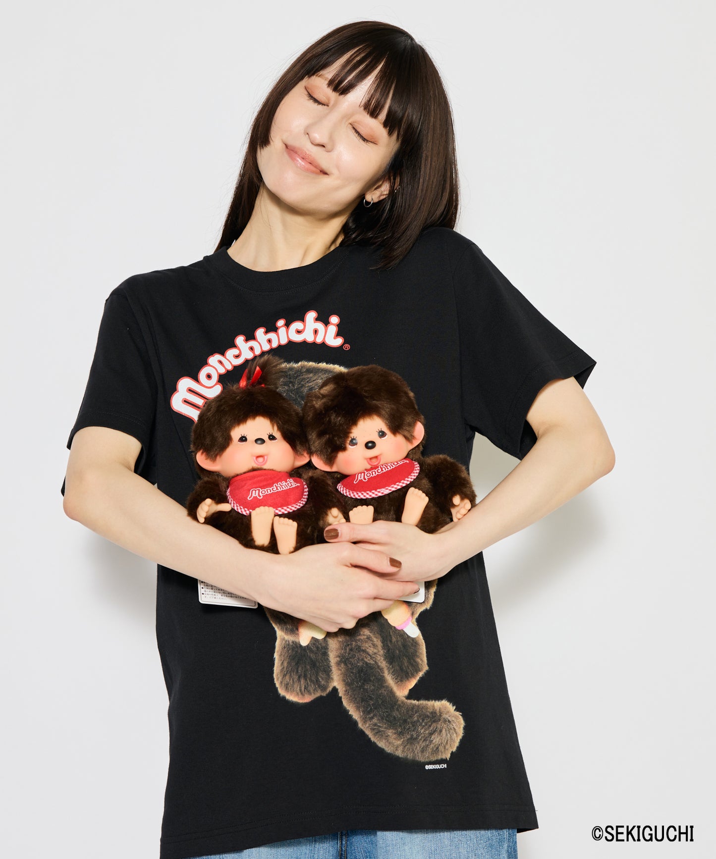 【MEN,WOMEN】Monchhichi / スタンダード M ブラウン 女の子