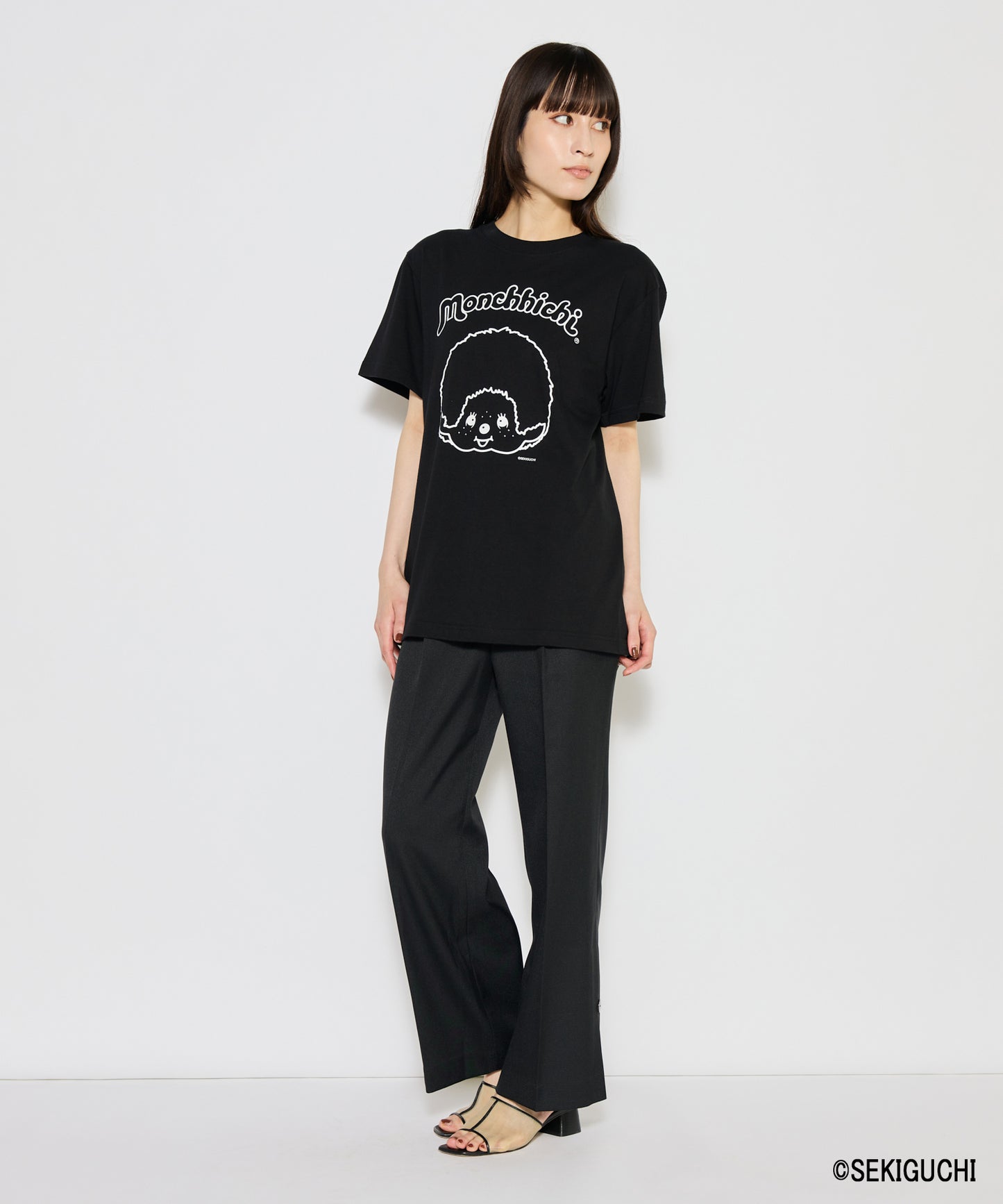 【MEN,WOMEN】モンチッチ シンプルプリントTシャツ