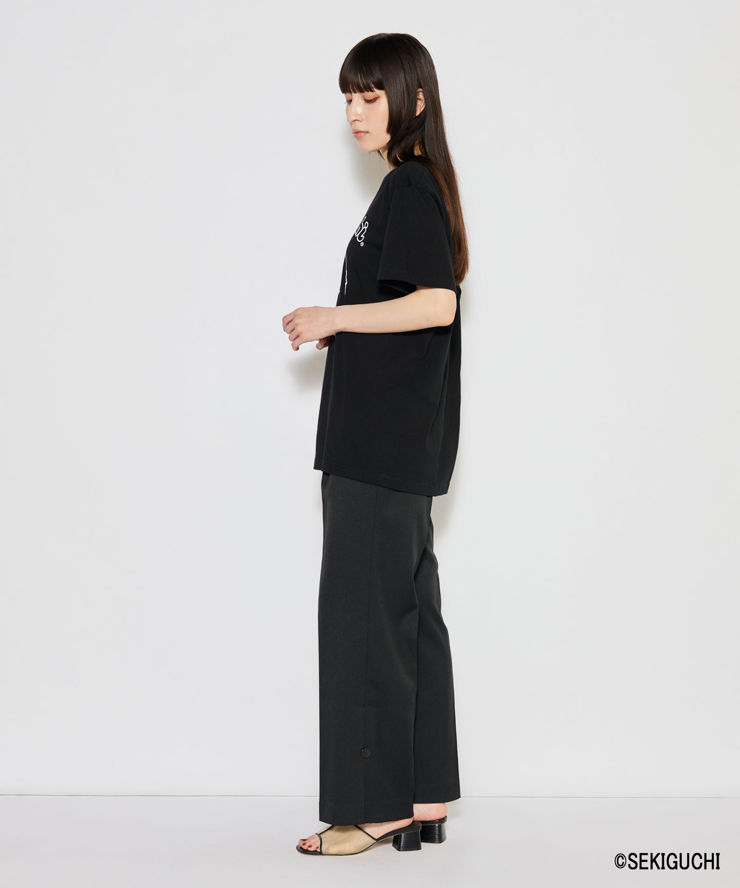【MEN,WOMEN】モンチッチ シンプルプリントTシャツ