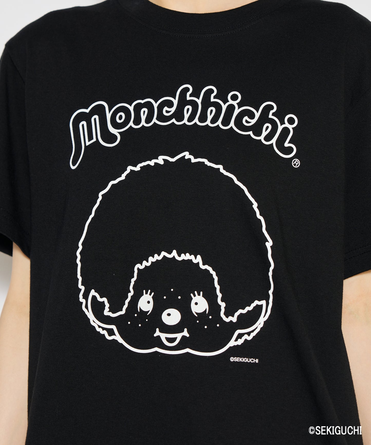 【MEN,WOMEN】モンチッチ シンプルプリントTシャツ