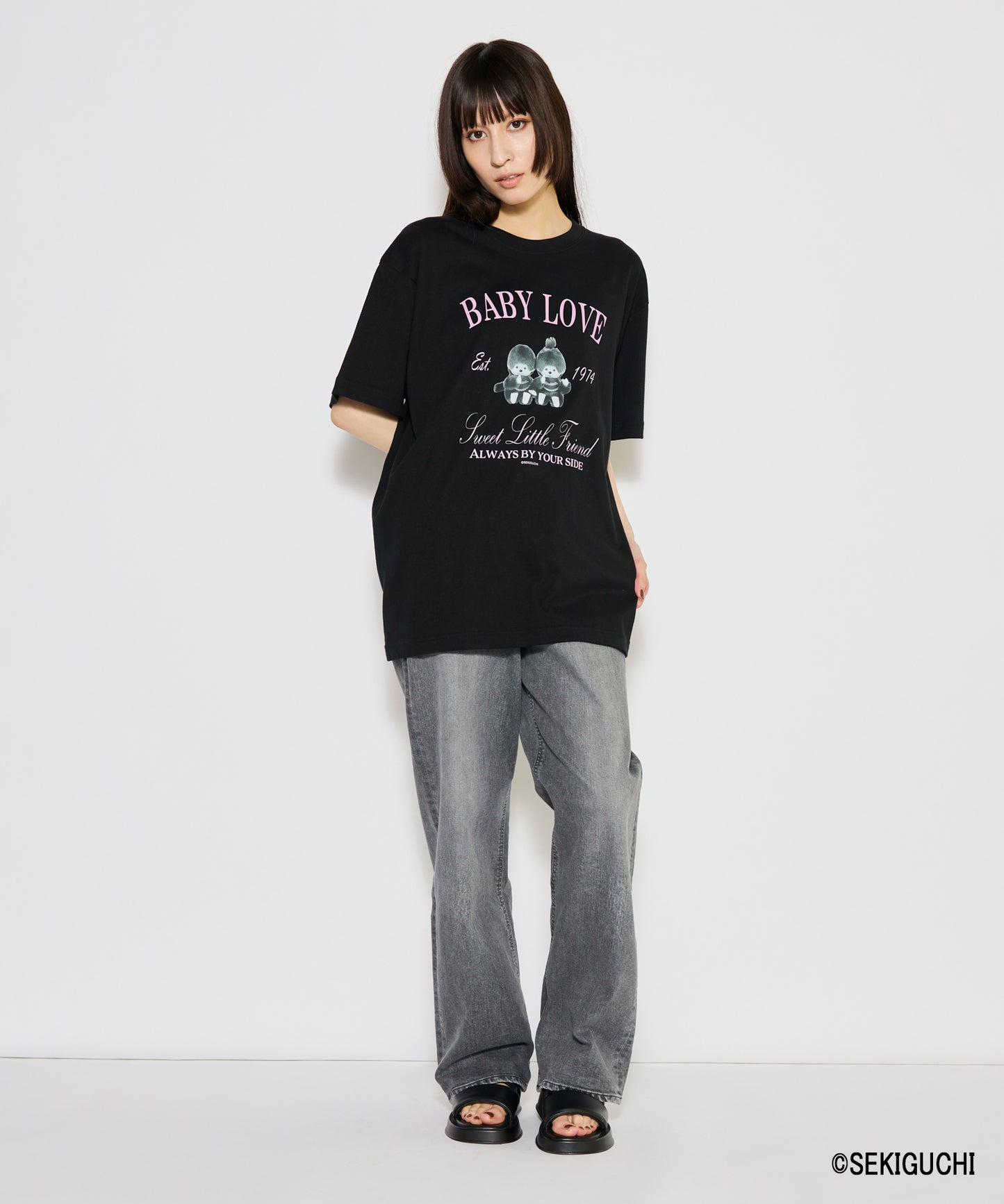 【MEN,WOMEN】モンチッチ デザインプリントTシャツ