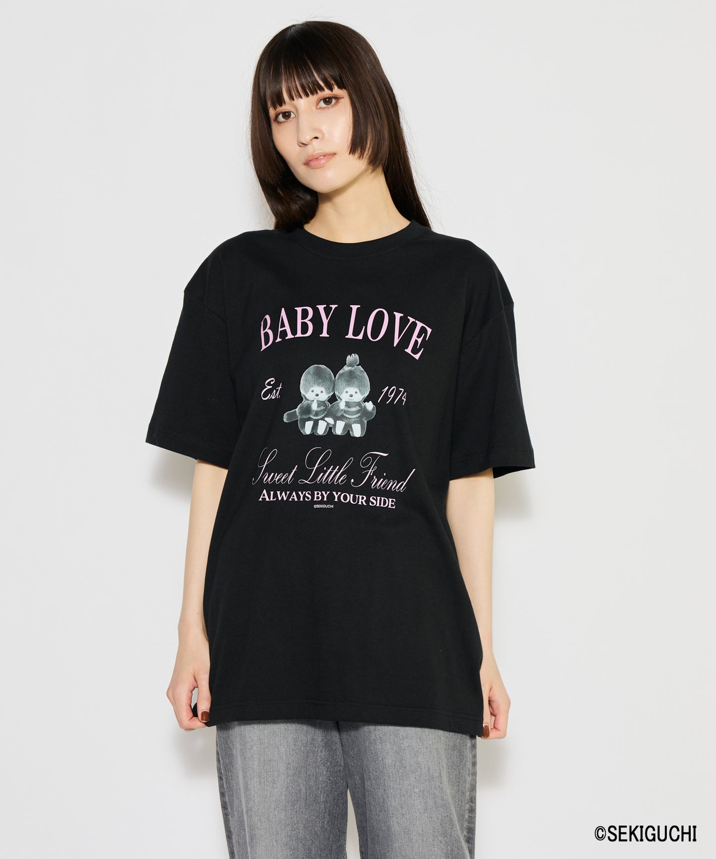 【MEN,WOMEN】モンチッチ デザインプリントTシャツ