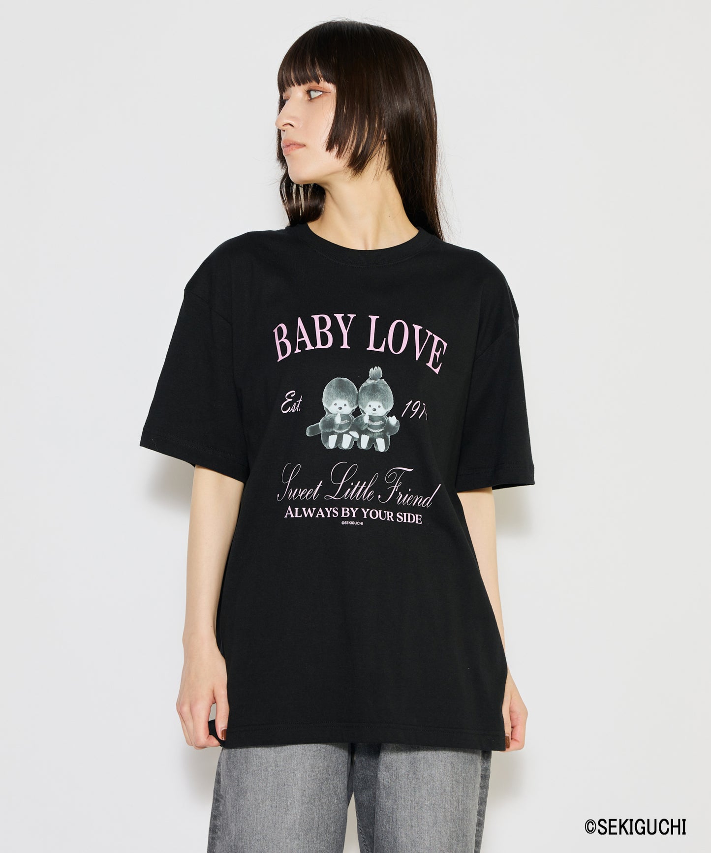 【MEN,WOMEN】モンチッチ デザインプリントTシャツ