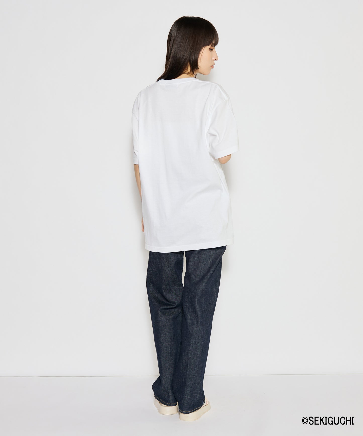 【MEN,WOMEN】モンチッチ ロゴプリントTシャツ