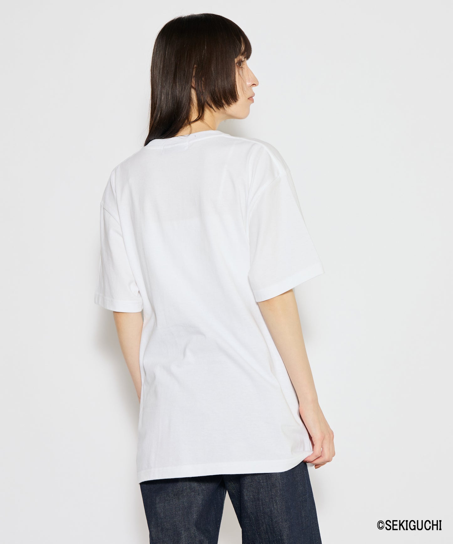 【MEN,WOMEN】モンチッチ ロゴプリントTシャツ