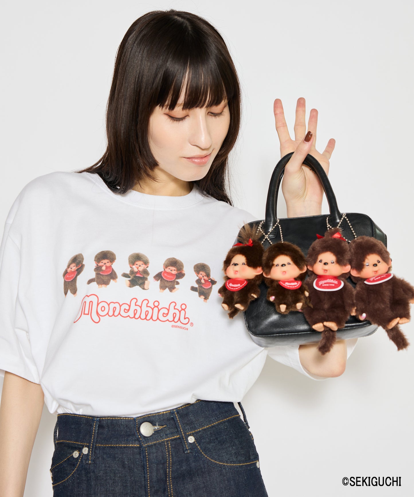 【MEN,WOMEN】Monchhichi / 顔でかモンチッチSS男の子