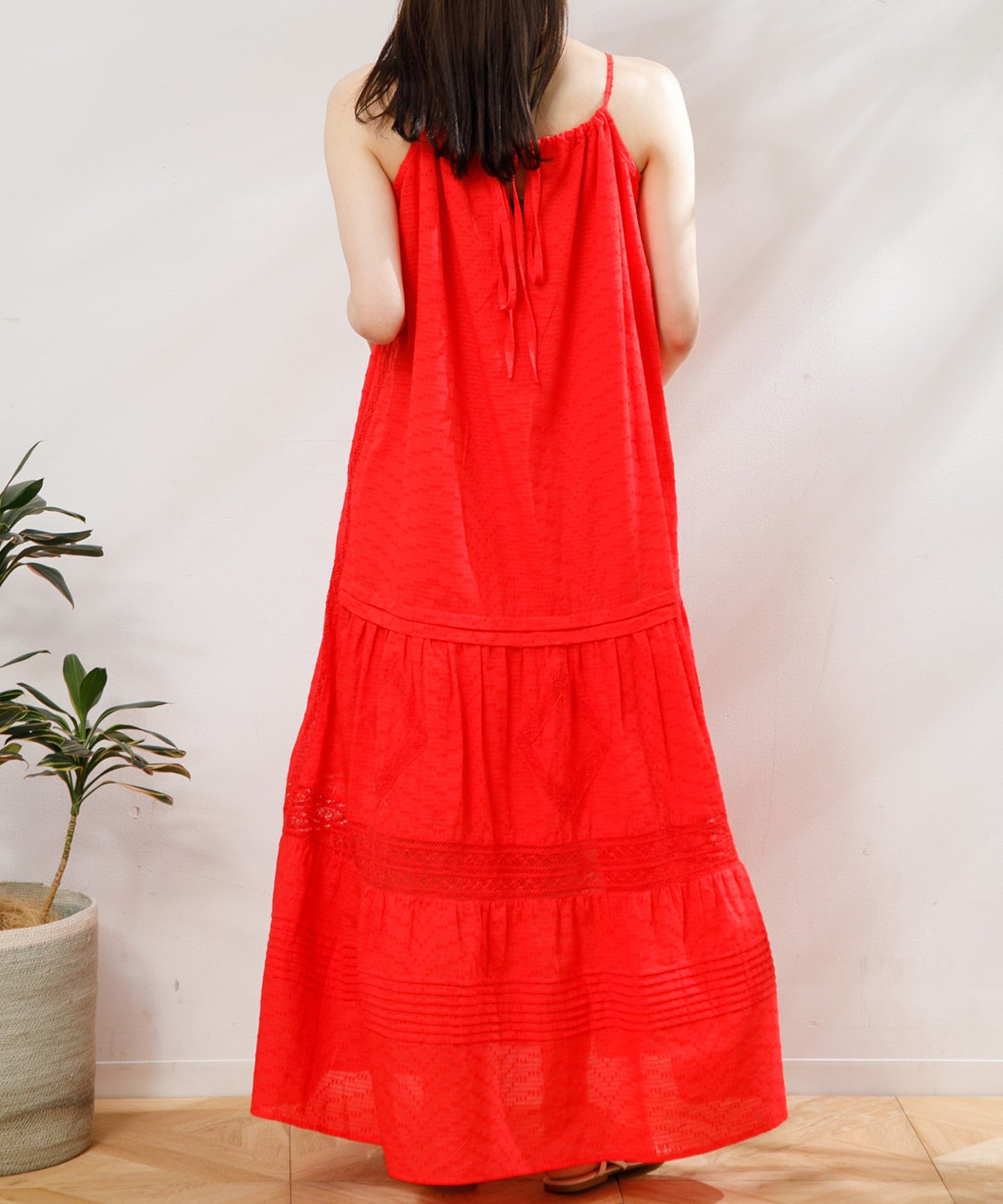 【WOMEN】LEIN / レース切り替えキャミワンピース