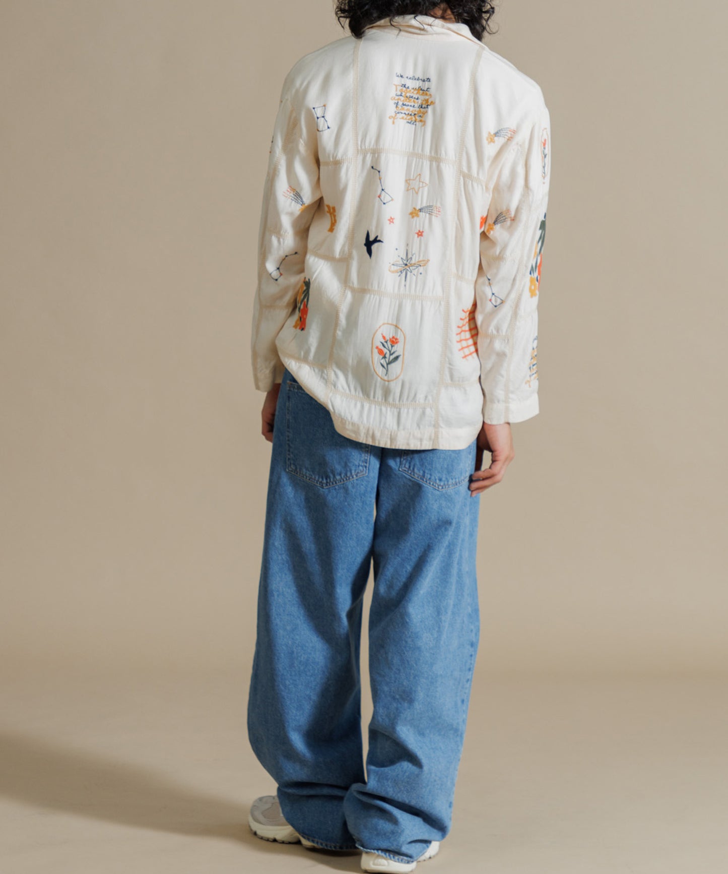 【MEN , WOMEN】LEIN / パッチワーク刺繍シャツ