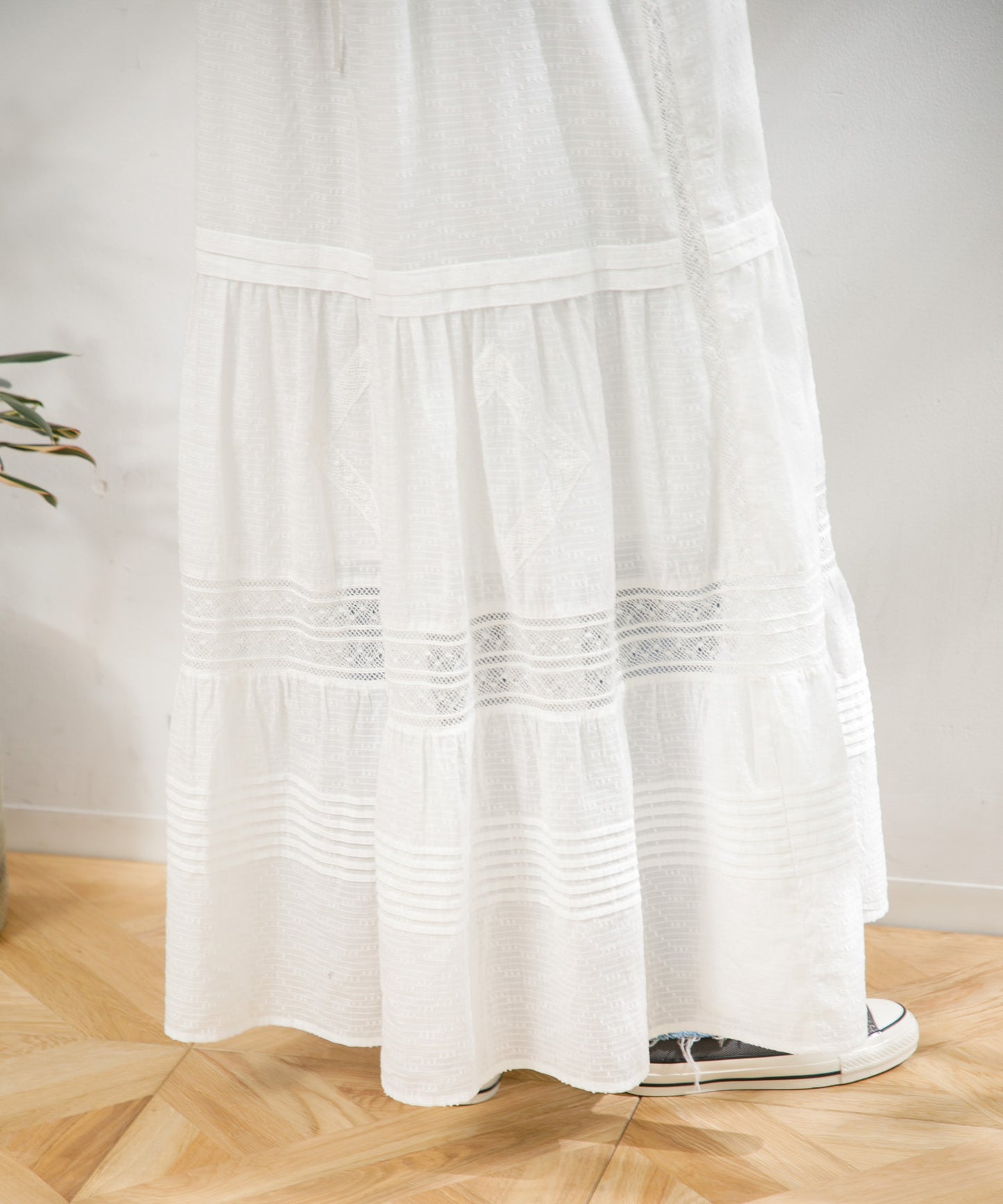 【WOMEN】LEIN / レース切り替えキャミワンピース