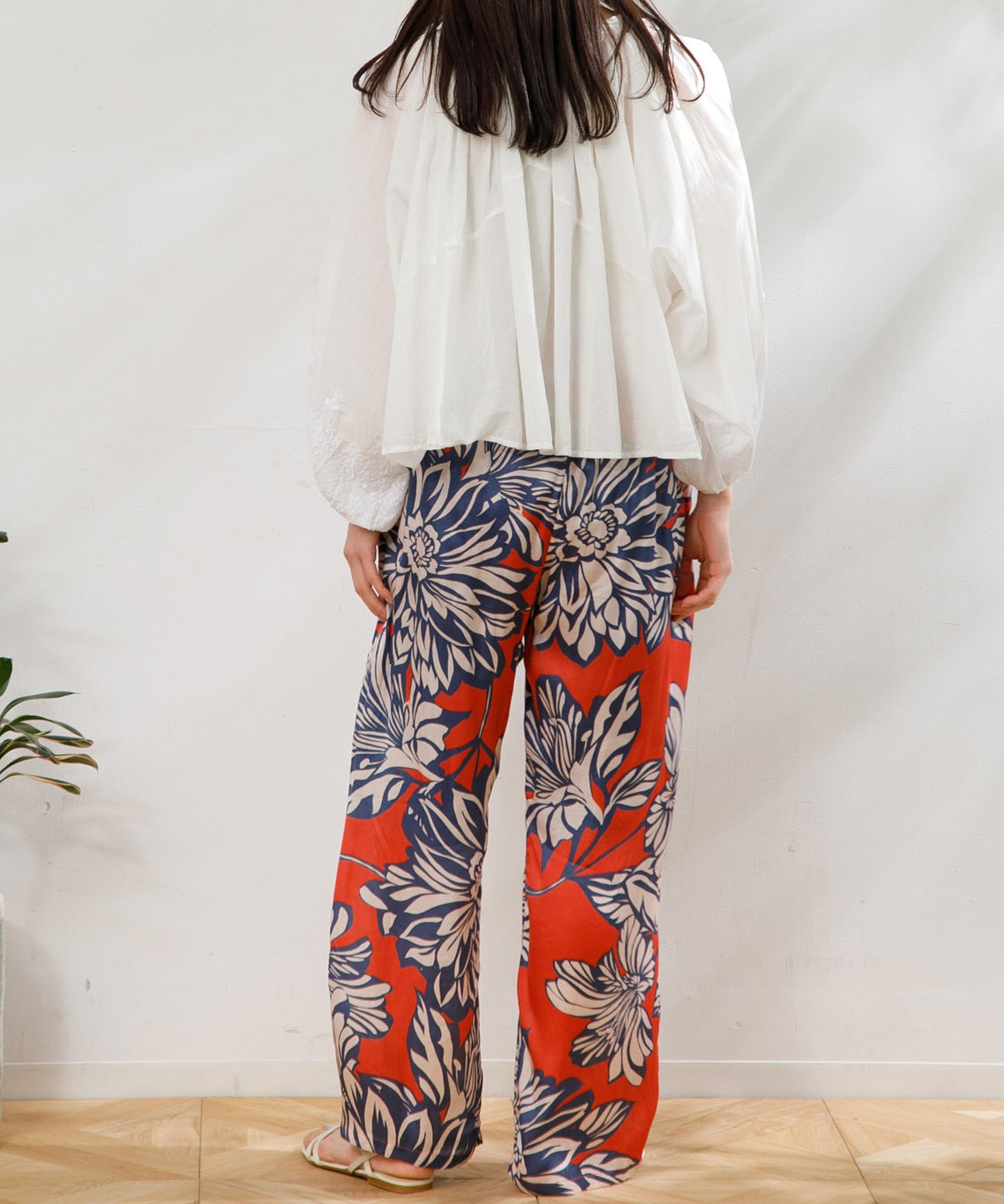 【WOMEN】LEIN / 総柄プリントイージーパンツ