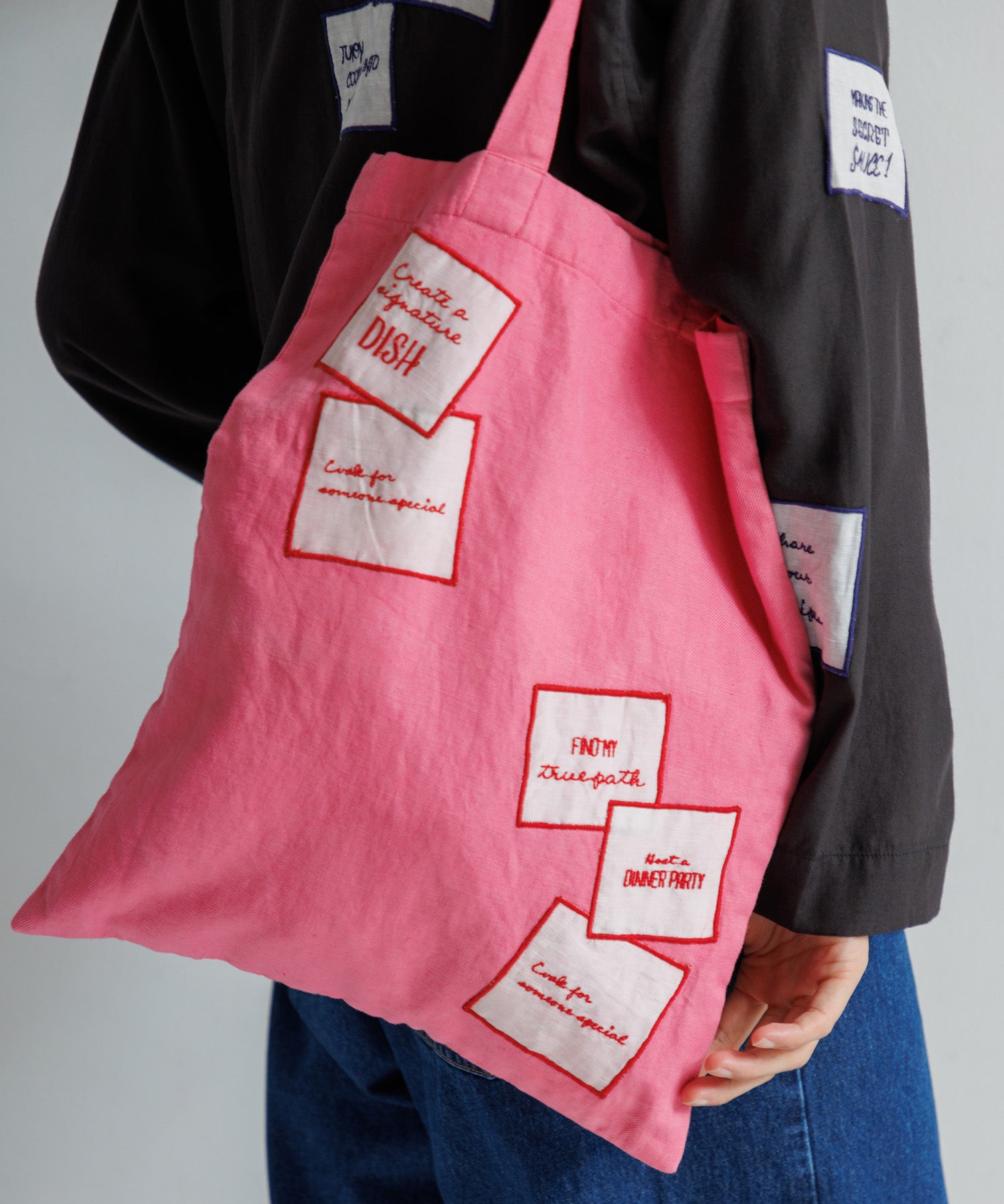 MEN , WOMEN】LEIN / アップリケ刺繍トートバッグ – DRIPSTUDIO