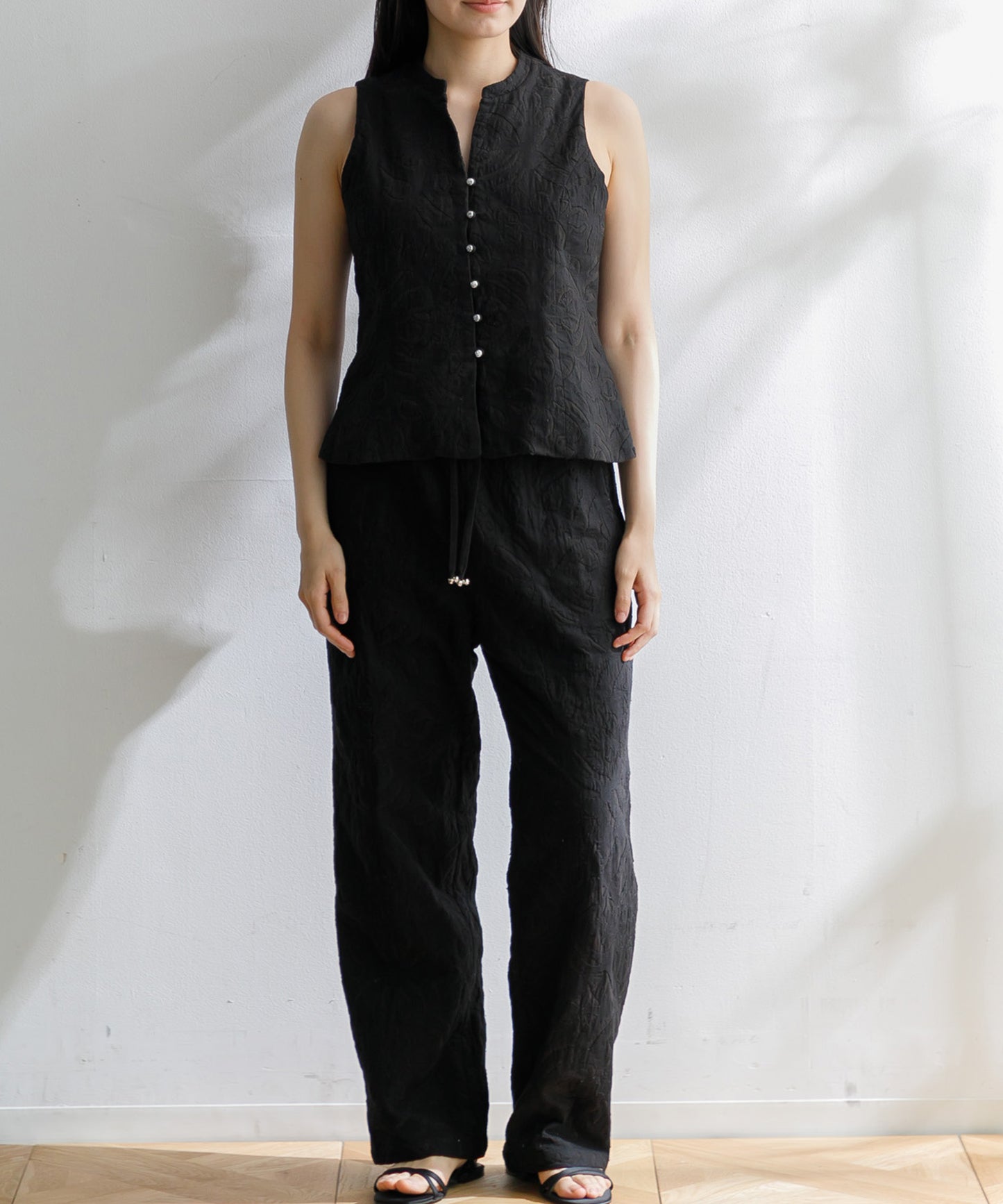 【WOMEN】LEIN / リバースアップリケパンツ