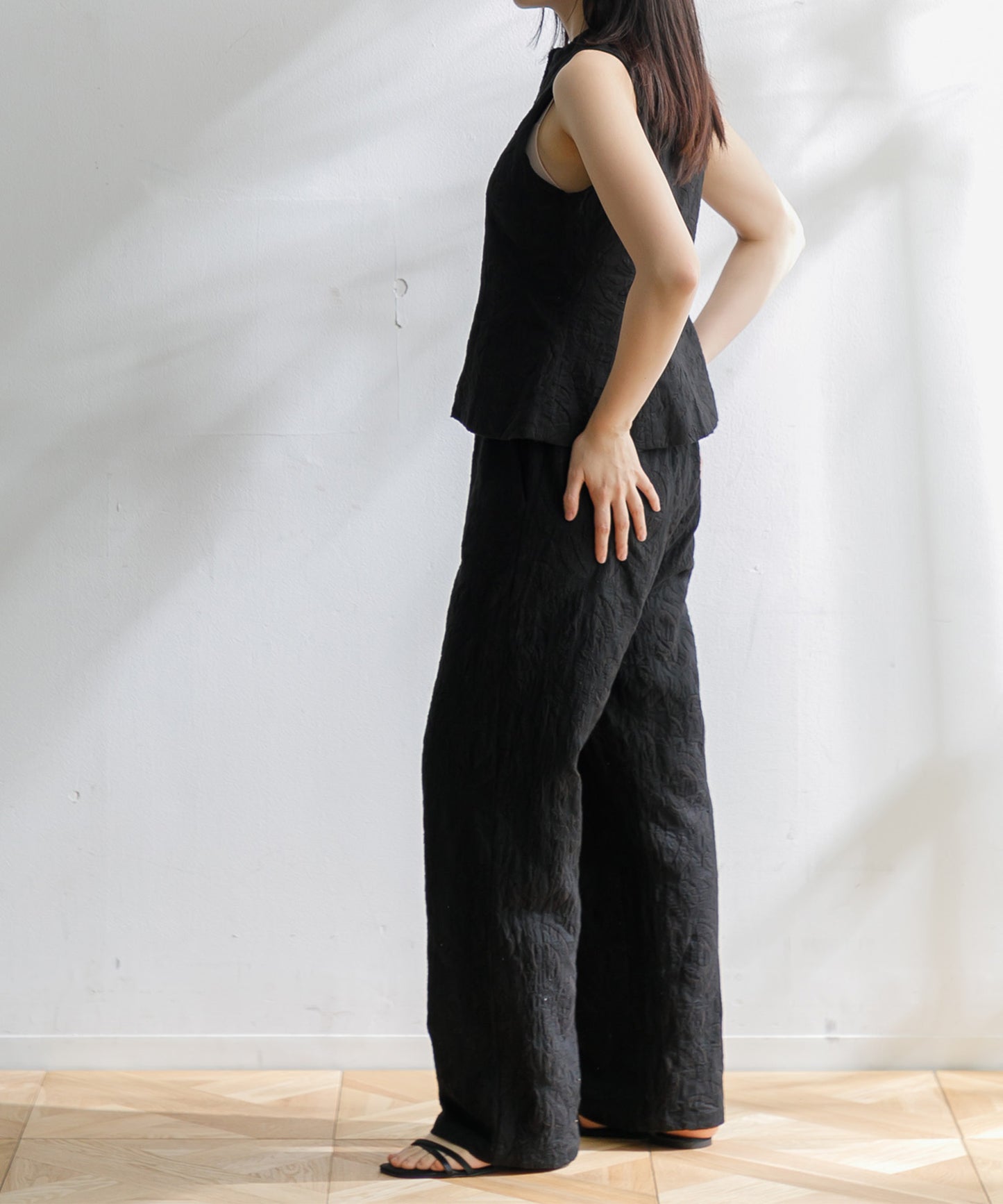 【WOMEN】LEIN / リバースアップリケパンツ