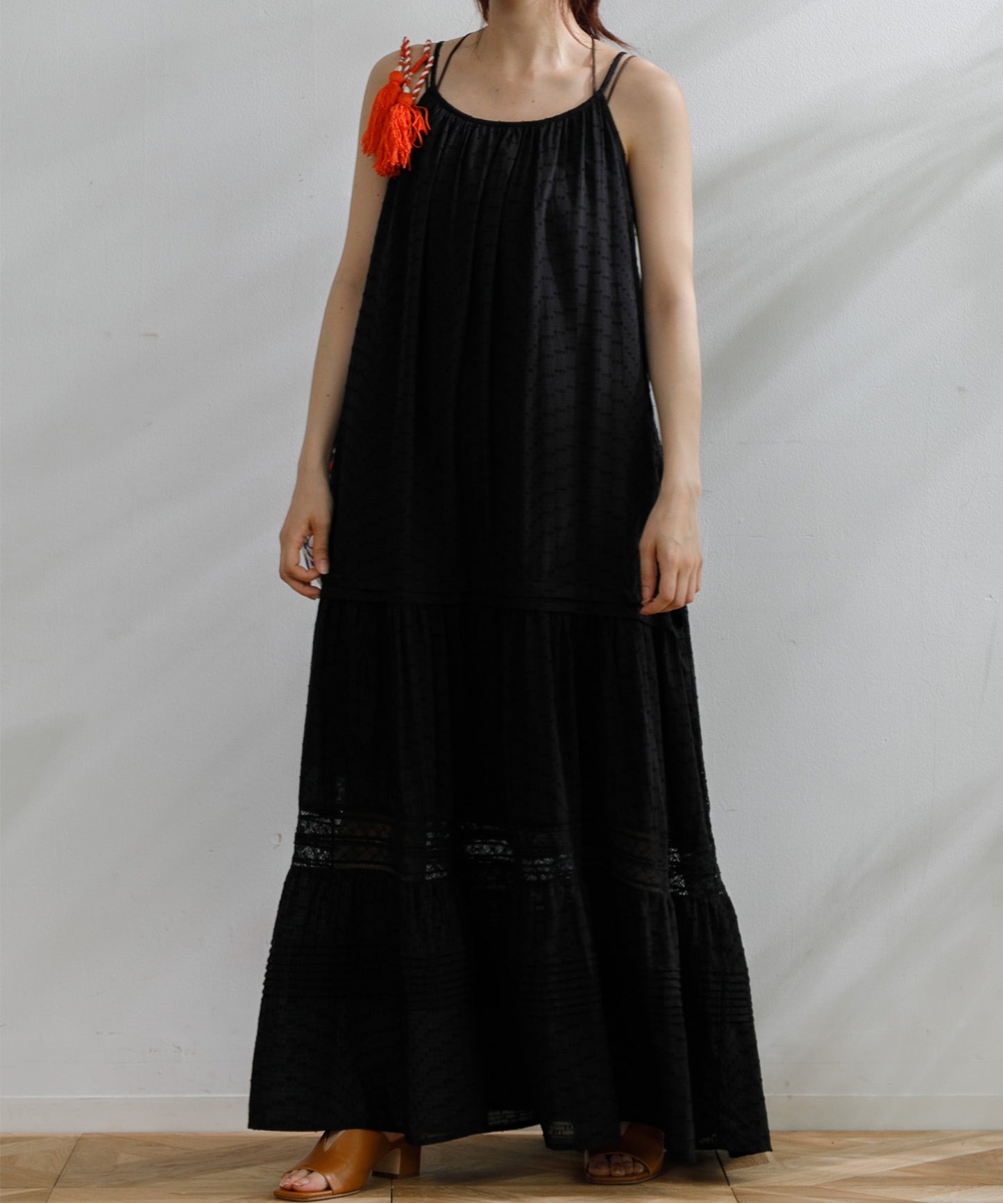 【WOMEN】LEIN / レース切り替えキャミワンピース